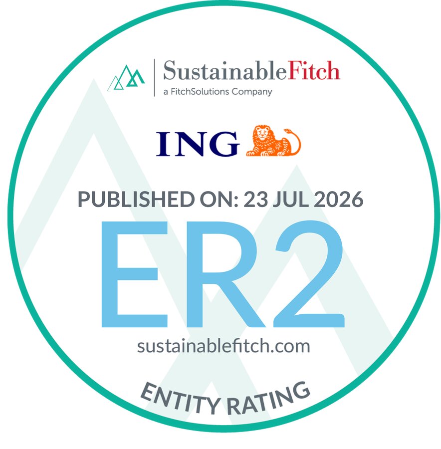 ING z dobrym ratingiem ESG przyznanym przez Sustainable Fitch