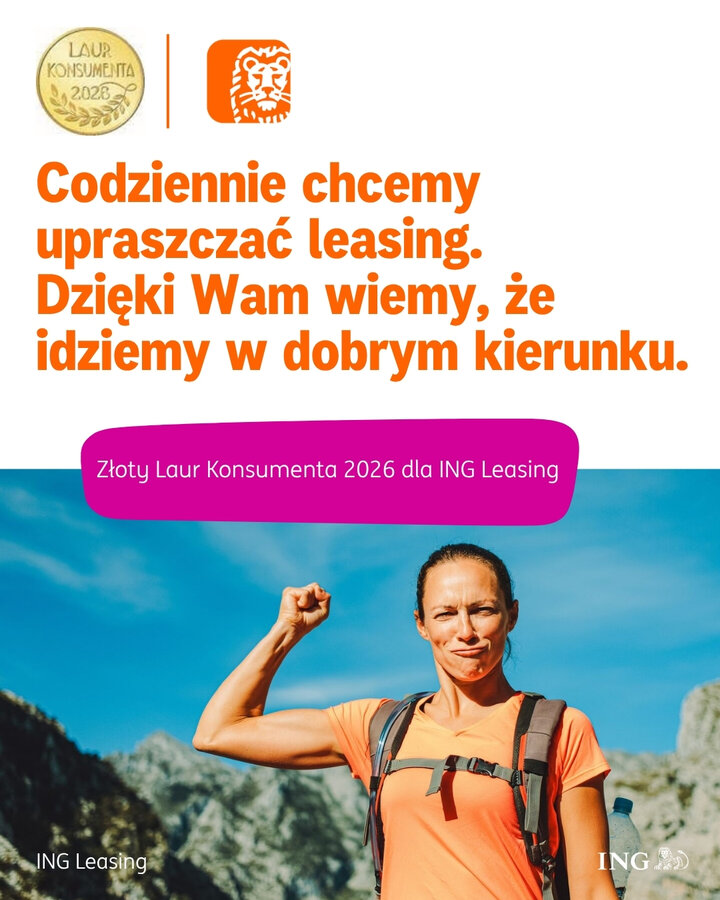 ING Leasing ze Złotym Laurem Konsumenta 2026
